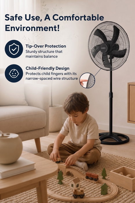 Kumtel KTF-345 Ventilador Negro